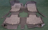 Коврики  в салон 3D 2-х слойные, эко-кожа на Toyota Rav4 с 2013г. черные