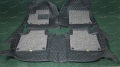 Коврики в салон 3D 2-х слойные, эко-кожа на Toyota Camry 50 левый руль, черные