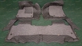 Коврики в салон 3D 2-х слойные, эко-кожа на Toyota Land Cruiser 100 левый руль, черные