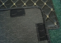 Коврики в багажник 3D, эко-кожа на Toyota Land Cruiser Prado 150 и Lexus GX460 7 мест, черные