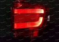 Неоновые катафоты в бампер на Toyota Land Cruiser 200 с 2016г. красные